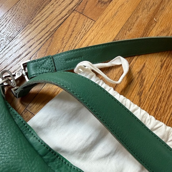 Hammitt Morgan Verdant Green Leather Bag Silver Hardware - Picture 2 of 8